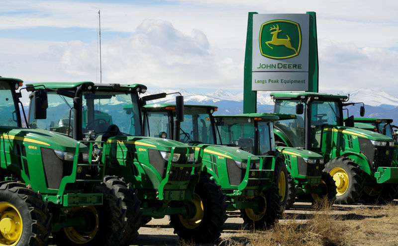 Farm equipment maker Deere's dealers reel from trade war, bad weather