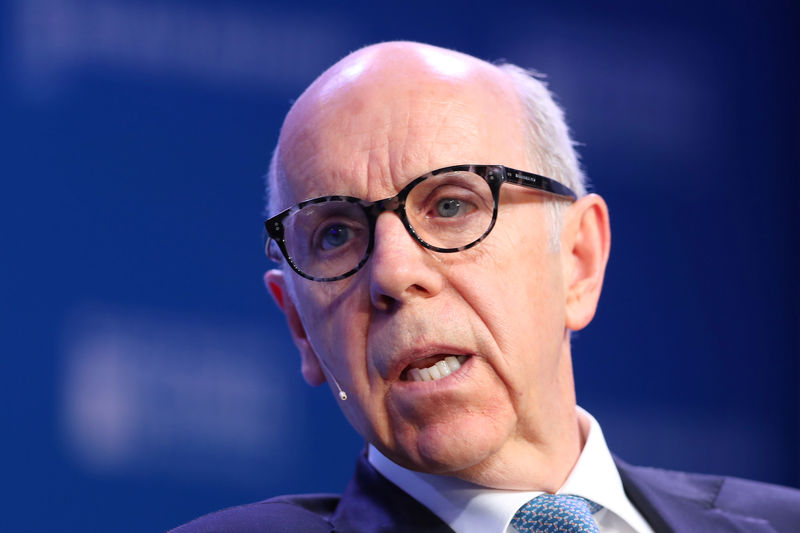 © Reuters. Ron Mock, President and CEO, Ontario Teachers' Pension Plan, speaks at the 2019 Milken Institute Global Conference in Beverly Hills