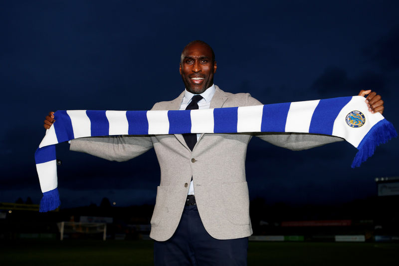 Image result for Macclesfield parts ways with Sol Campbell after eight months