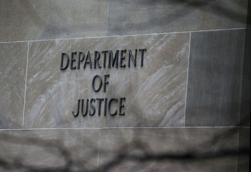 © Reuters. The U.S. Department of Justice building is pictured in Washington