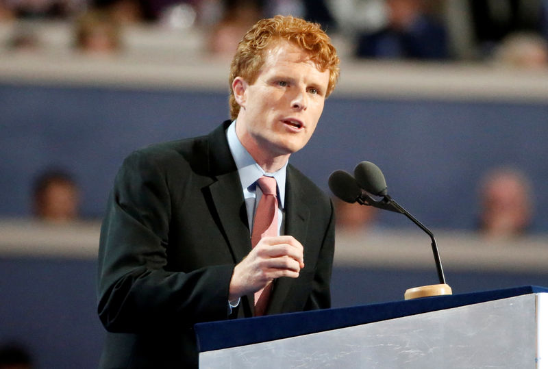 © Reuters. FILE PHOTO: Joseph P. Kennedy III speaks during the Democratic National Convention in Philadelphia