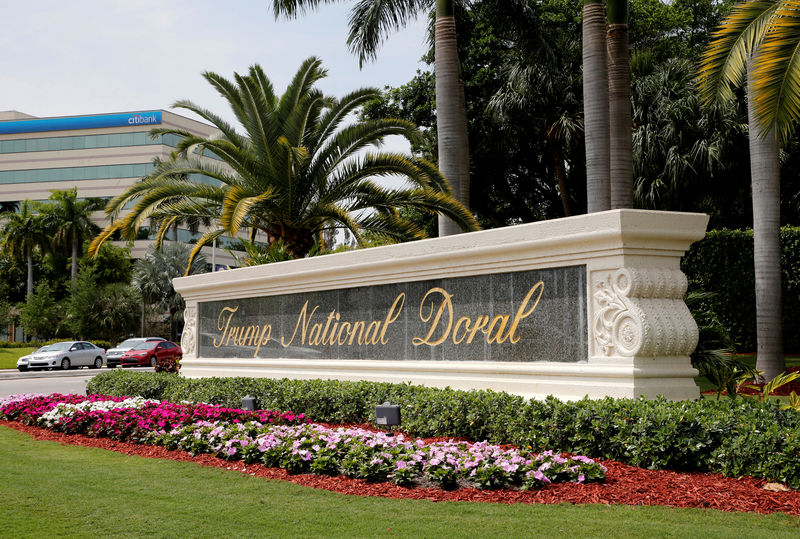 © Reuters. FILE PHOTO: The Trump National Doral golf resort is shown in Doral