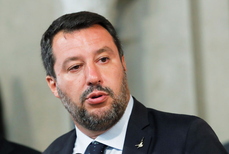 © Reuters. El líder de la Liga, Matteo Salvini en Roma, Italia, el 22 de agosto de 2019