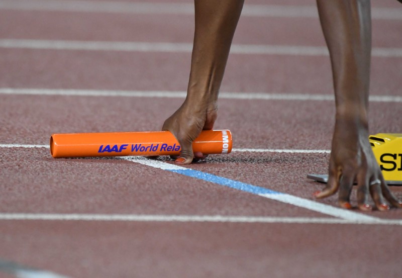 © Reuters. UNE SOCIÉTÉ SUISSE AU COEUR DE L'ENQUÊTE SUR LA CORRUPTION À L'IAAF