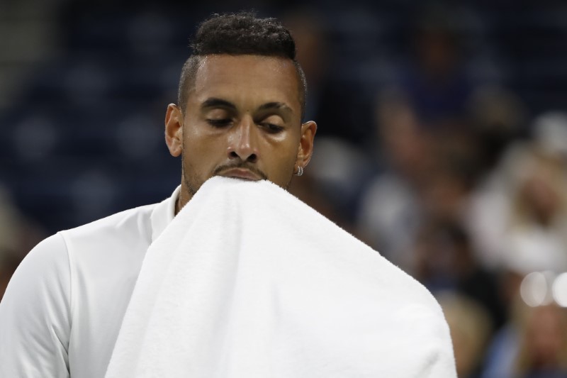 © Reuters. كيريوس يتهم اتحاد لاعبي التنس المحترفين بالفساد