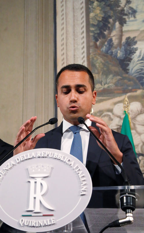 © Reuters. حركة (5-نجوم) تبلغ الرئيس الإيطالي بتوصلها لاتفاق مع الحزب الديمقراطي المعارض