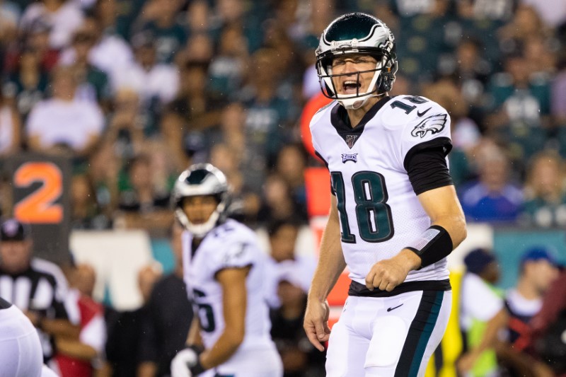 © Reuters. FILE PHOTO:  NFL: Preseason-Baltimore Ravens at Philadelphia Eagles