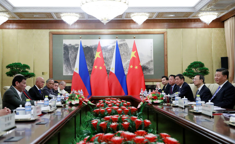 © Reuters. Philippine President Rodrigo Duterte visits China