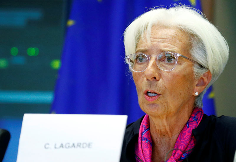 © Reuters. Lagarde, the next president of the European Central Bank, speaks to the EU Parliament's Economic and Monetary Affairs Committee in Brussels