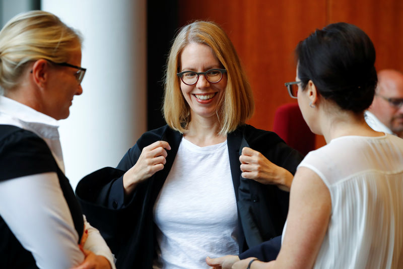 © Reuters. Cum-Ex trial against two British bankers starts at a regional court in Bonn