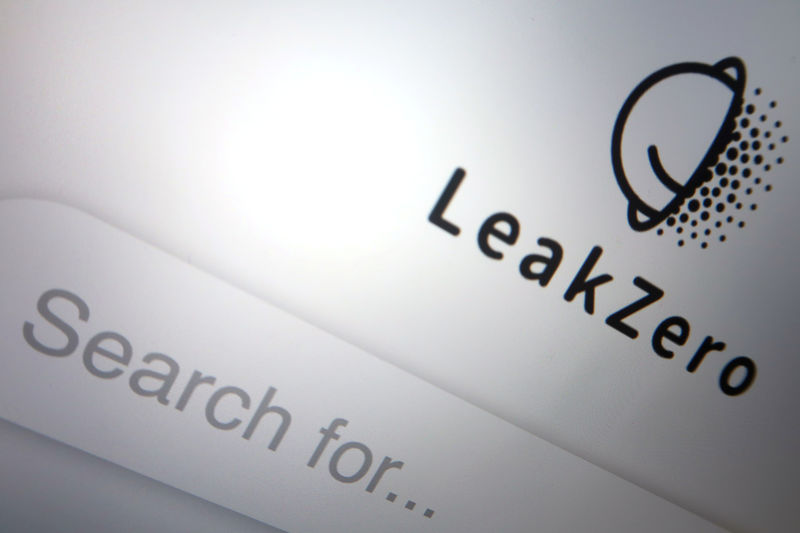 © Reuters. Illustration picture of LeakZero, a Chinese no-tracking search engine