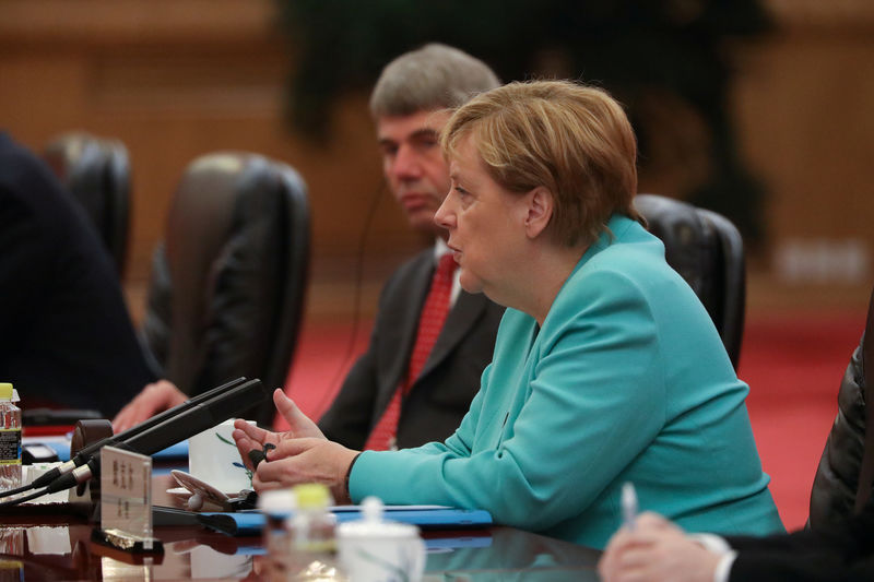 © Reuters. German Chancellor Angela Merkel visits China