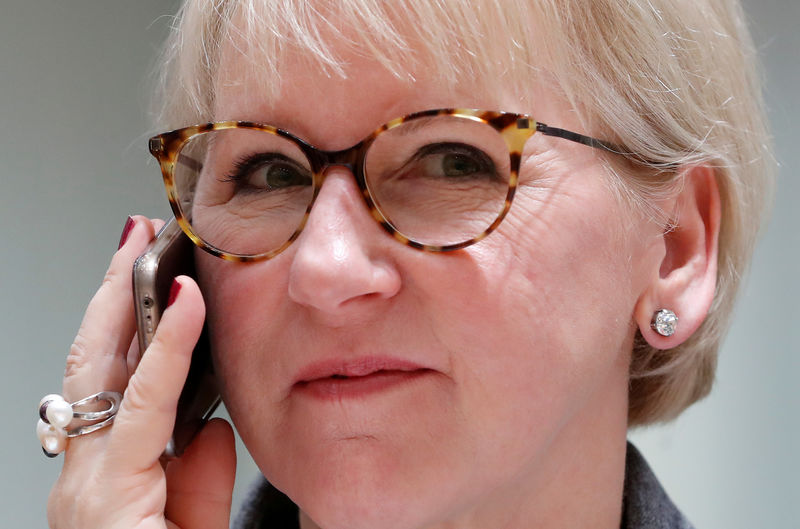 © Reuters. وزيرة خارجية السويد تقرر الاستقالة