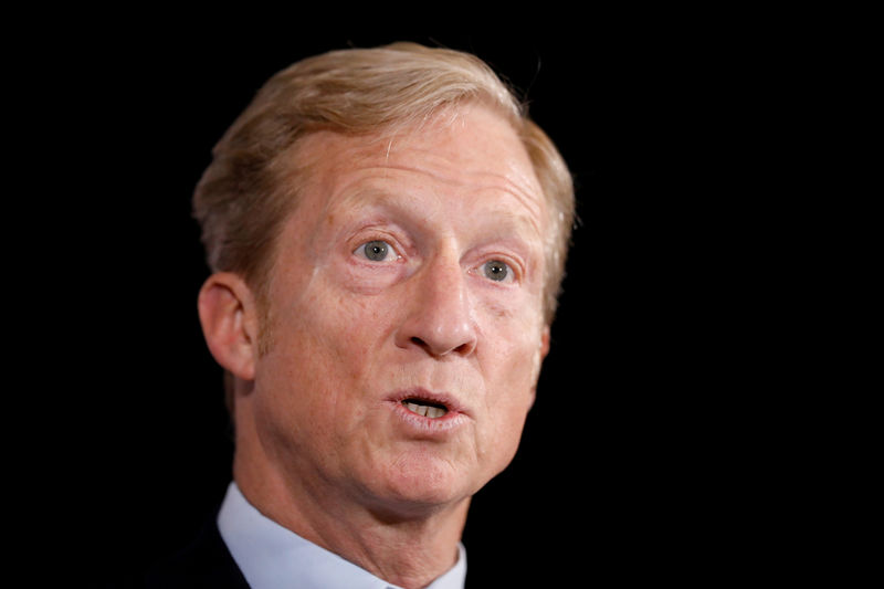 Billionaire Tom Steyer clears hurdle to join U.S. Democratic debate in October