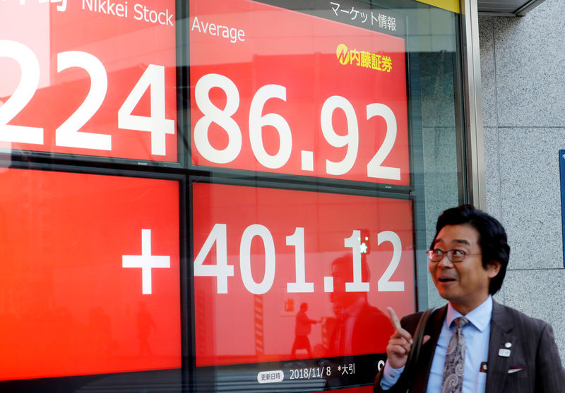 Японские акции выросли благодаря росту доходности госбондов и падению иены