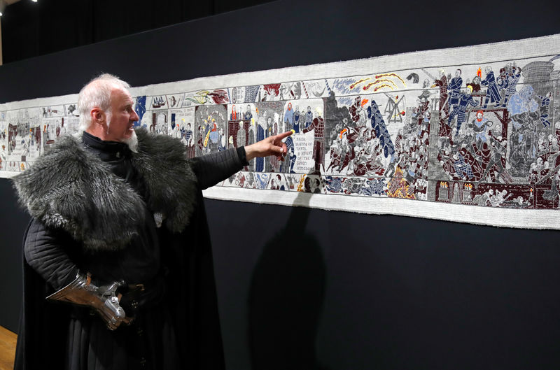 Fire and thread: Bayeux-inspired 'Game of Thrones' tapestry unveiled in France