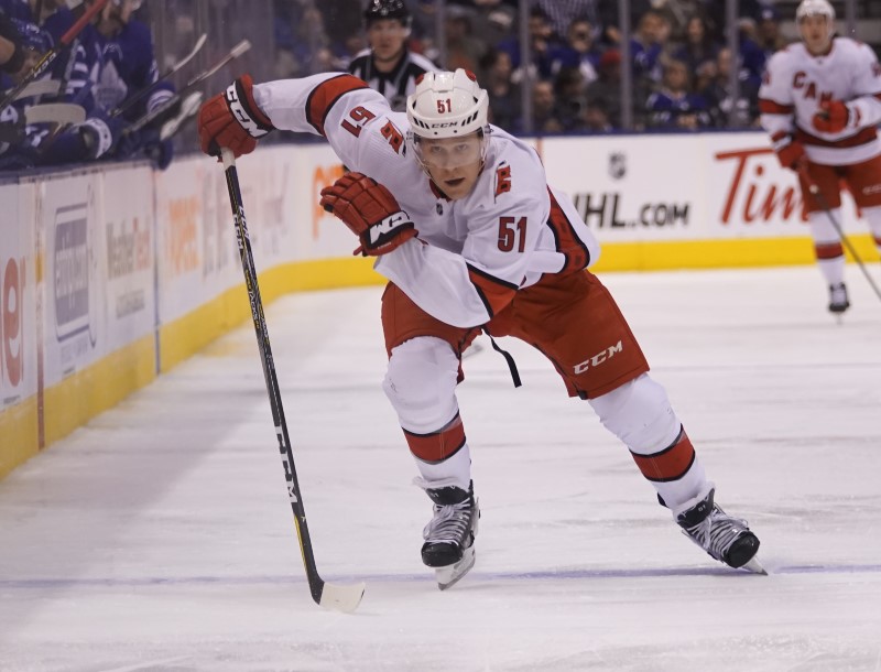 Zamboni driver minds the net as Hurricanes beat Maple Leafs By Reuters