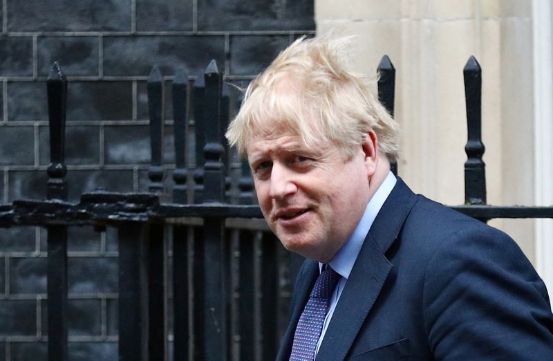© Reuters. Britain's Prime Minister Boris Johnson leaves Downing Street in London