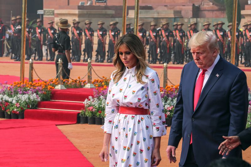 © Reuters. U.S. President Donald Trump visits New Delhi, India