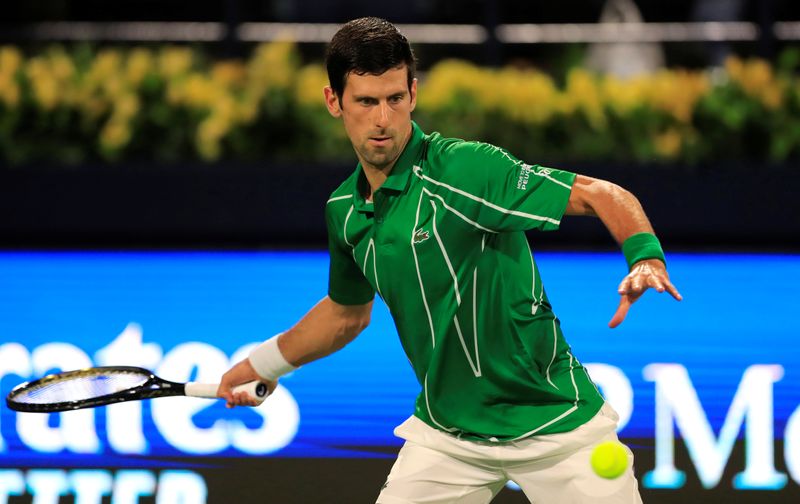 ATP roundup: Djokovic strolls to win in Dubai opener