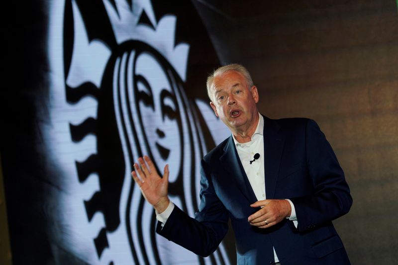 Starbucks' CEO says 85% of stores in China are open