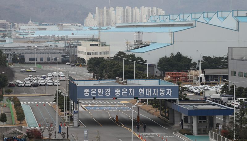 © Reuters. A Hyundai Motors factory is seen in Ulsan
