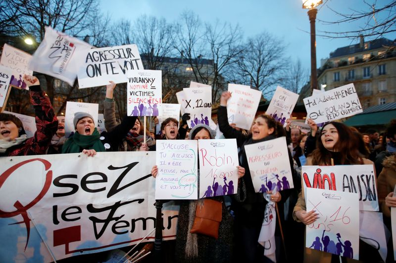 © Reuters. Feminist groups call for anti-Polanski protest before Cesar awards ceremony in Paris