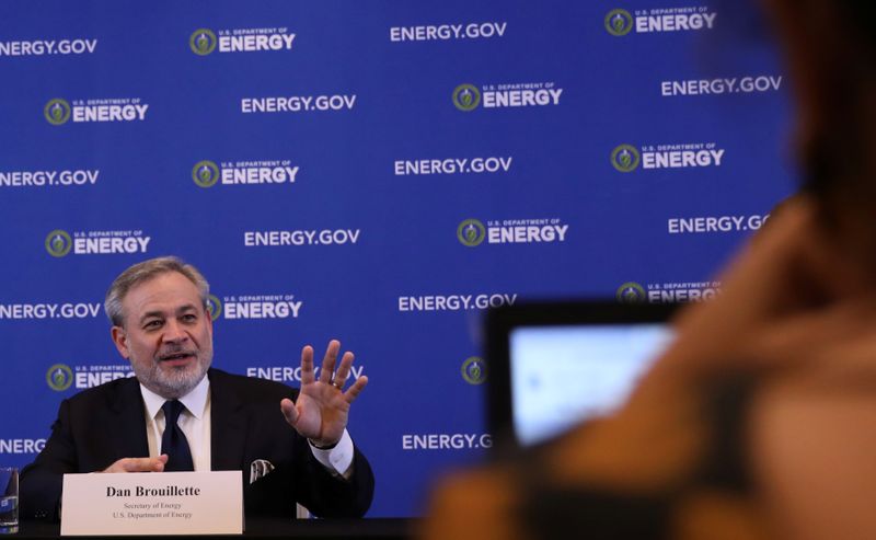 &copy; Reuters. Министр энергетики США Дэн Бруйетт во время пресс-конференции в Рио-де-Жанейро
