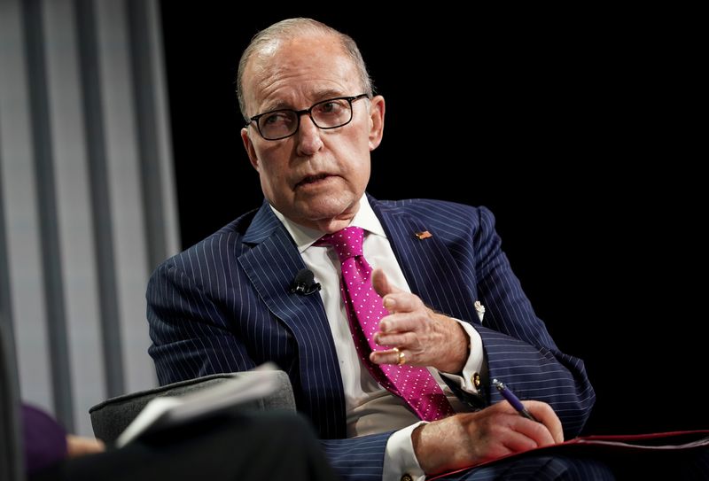 &copy; Reuters. U.S. Director of the Economic Council Larry Kudlow  speaks during the Wall Street Journal CEO Council