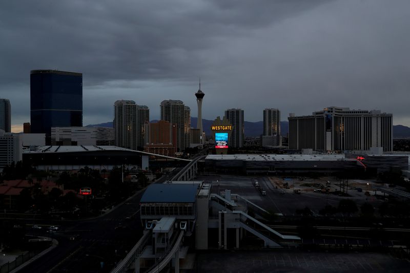 &copy; Reuters. Ruas vazias em Las Vegas