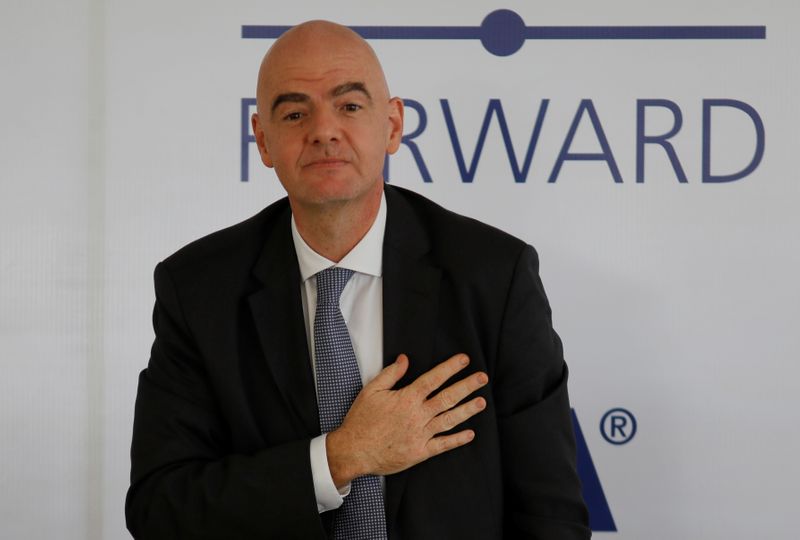 &copy; Reuters. Presidente da Fifa, Gianni Infantino