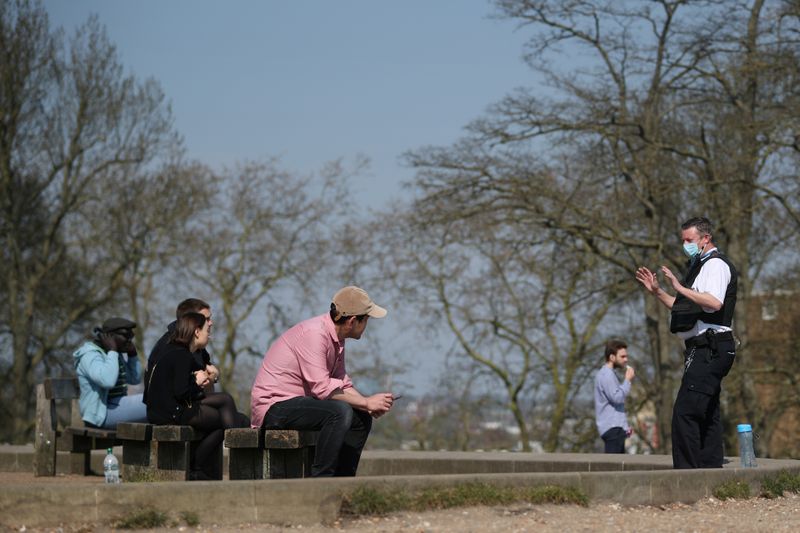 &copy; Reuters. FILE PHOTO:  The spread of the coronavirus disease (COVID-19) in London