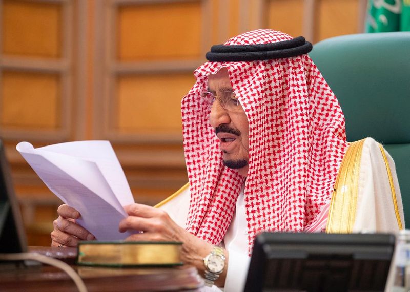 &copy; Reuters. وكالة الأنباء السعودية: الملك سلمان يوافق على تمديد حظر التجول حتى إشعار آخر