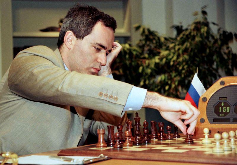 &copy; Reuters. FILE PHOTO: Born on April 13, 1963: Garry Kasparov, Russian Chess Grandmaster