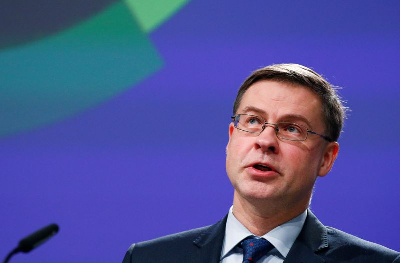 &copy; Reuters. Il vicepresidente della Commissione europea Valdis Dombrovskis