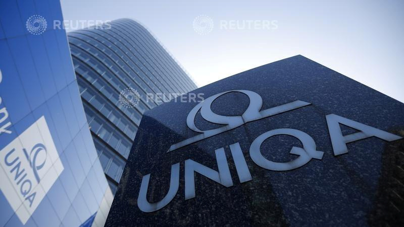 &copy; Reuters. FILE PHOTO: The logo of the Austrian insurer Uniqa is seen in front of its headquarters in Vienna