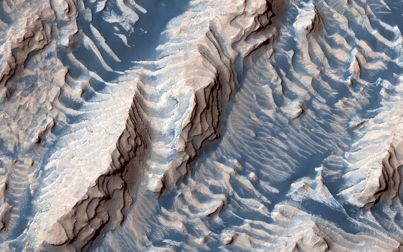 © Reuters. Imagem da superfície de Marte feita por veículo de reconhecimento