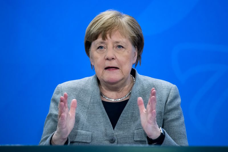 &copy; Reuters. Chanceler alemã, Angela Merkel, em Berlim