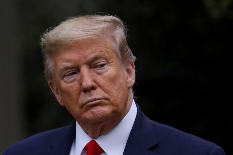 &copy; Reuters. U.S. President Trump leads daily coronavirus response briefing at the White House in Washington