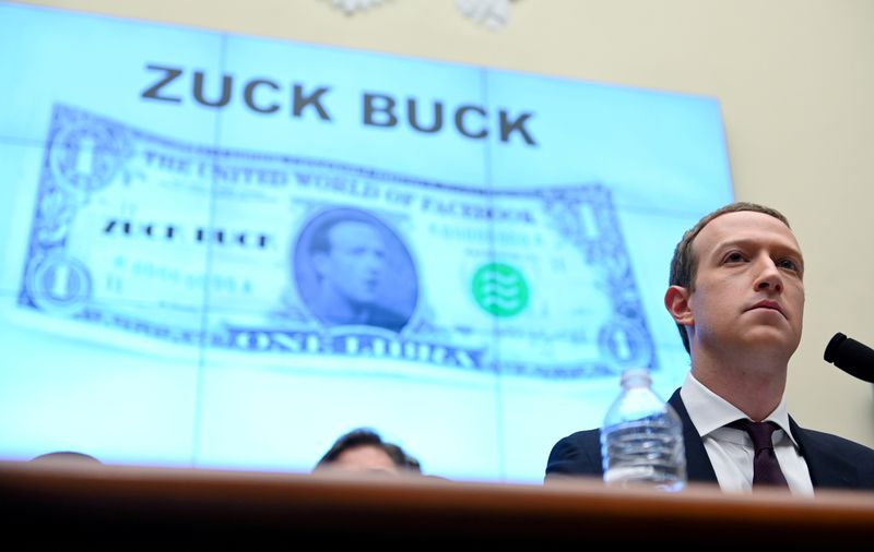 &copy; Reuters. FILE PHOTO: Facebook CEO Zuckerberg testifies about cryptocurrency Libra at House Financial Services Committee hearing on Capitol Hill in Washington