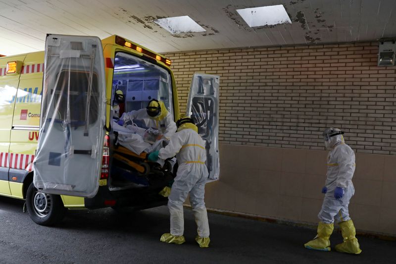 © Reuters. The coronavirus disease (COVID-19) outbreak in Madrid