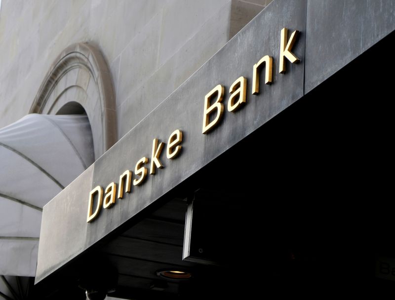 &copy; Reuters. A Danske bank sign is seen on a bank&apos;s headquarters in Copenhagen