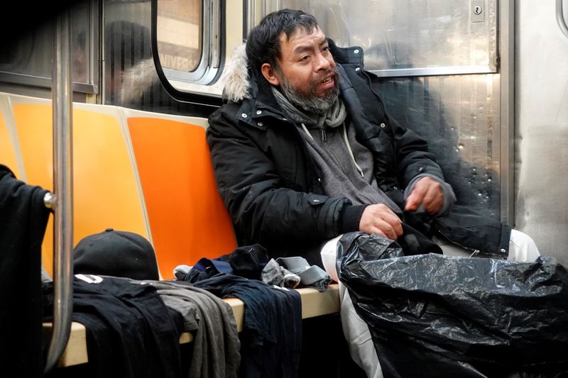 Special Report: A night on the New York subway - Homeless find shelter ...