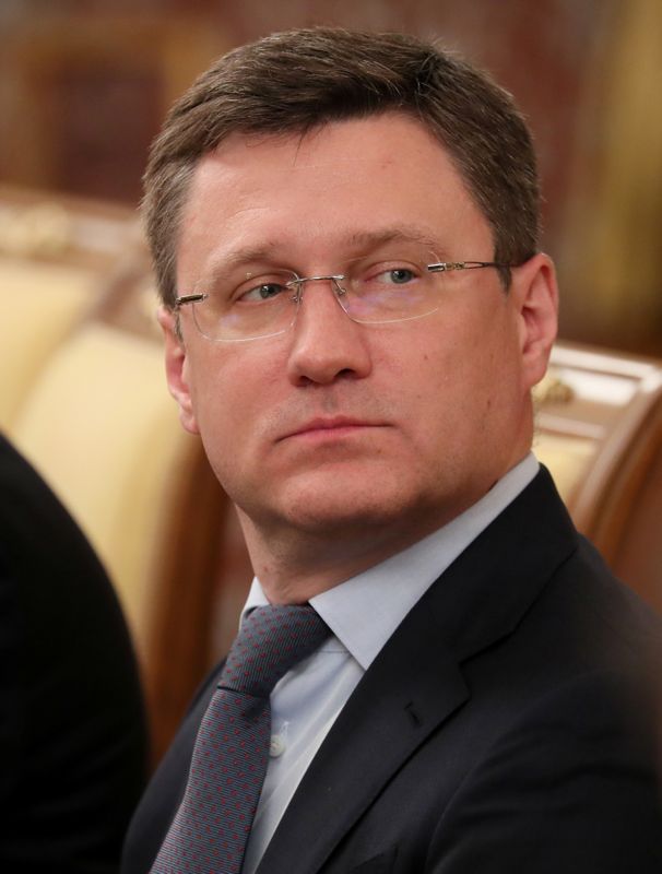 &copy; Reuters. Russian Energy Minister Alexander Novak attends a government meeting in Moscow