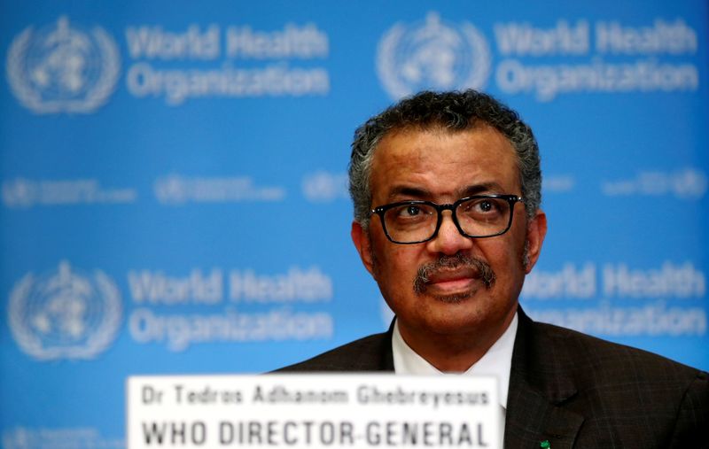 &copy; Reuters. Diretor-geral da OMS, Tedros Adhanom Ghebreyesus