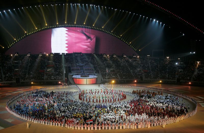 © Reuters. الدوحة والرياض تتقدمان بملفين لاستضافة الألعاب الآسيوية 2030