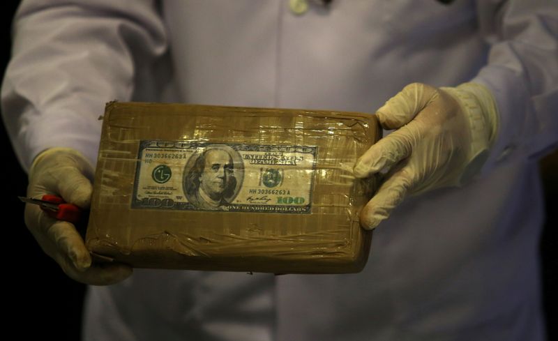 &copy; Reuters. Cocaína apreendida pela polícia do Peru