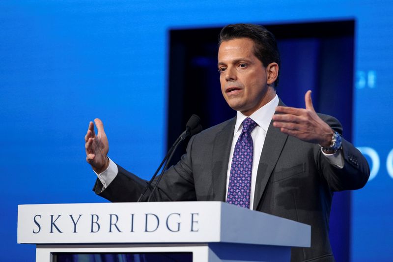 &copy; Reuters. Anthony Scaramucci, Founder and Co-Managing Partner at SkyBridge Capital, speaks during the opening remarks during the SALT conference in Las Vegas