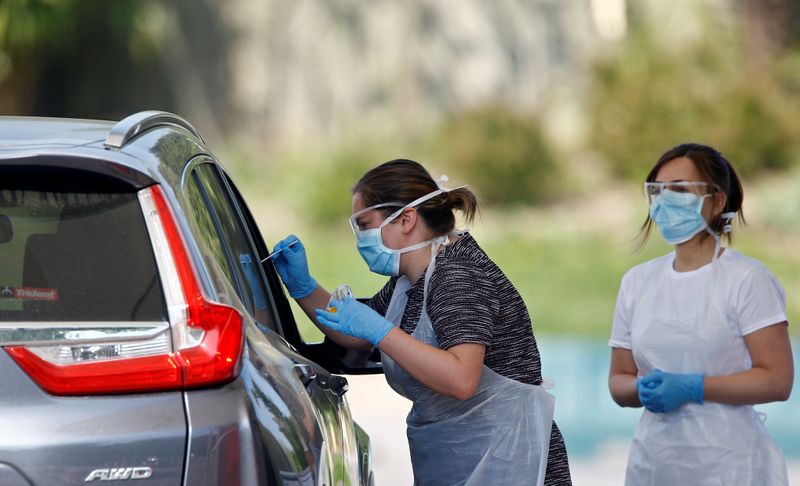 © Reuters. Spread of the coronavirus disease (COVID-19) in Chessington