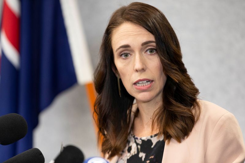 © Reuters. New Zealand Prime Minister Jacinda Ardern during a news conference in Christchurch